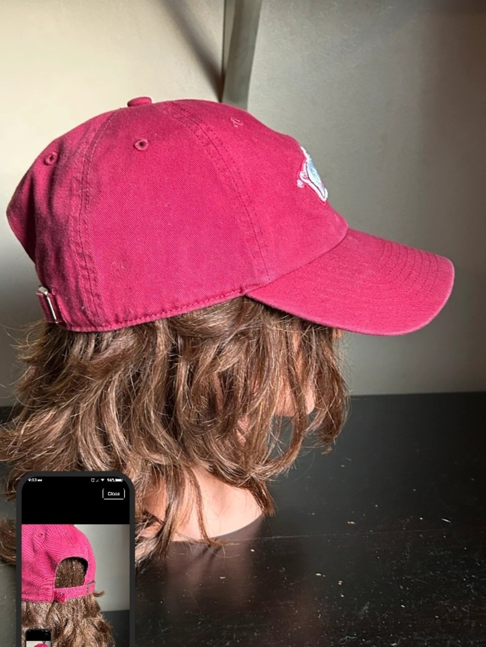 47 Brand Red Razorback Embroidered Baseball Cap - Picture 4 of 5